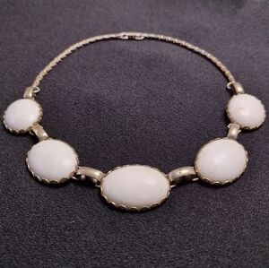 Gold and Cream Choker Necklace